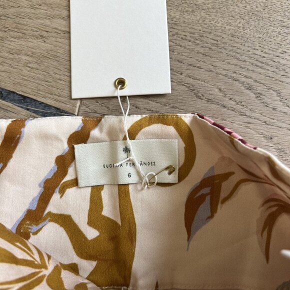 NEW Eugenia Fernández Tropical Printed Shorts - Picture 6 of 6
